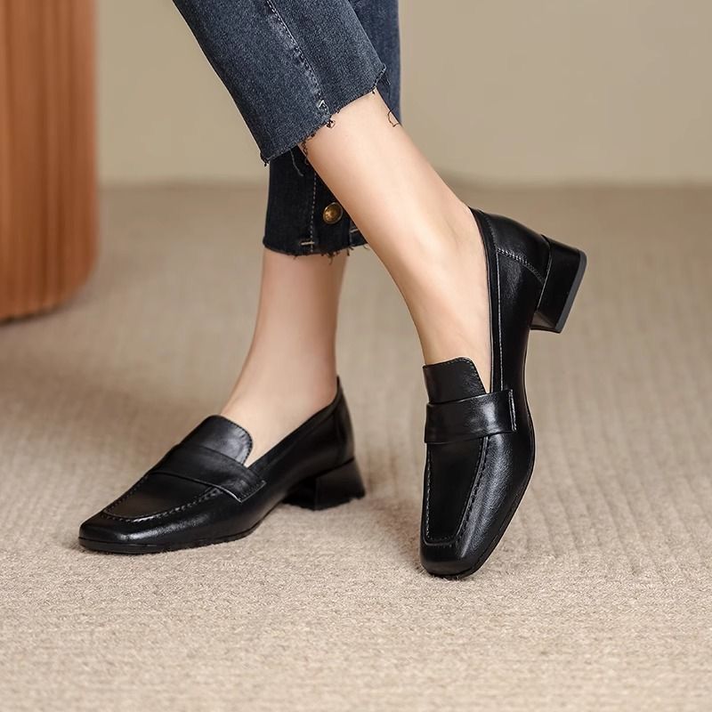 Sewing Latex - Sepatu Loafer Kulit Lembut Wanita 2025