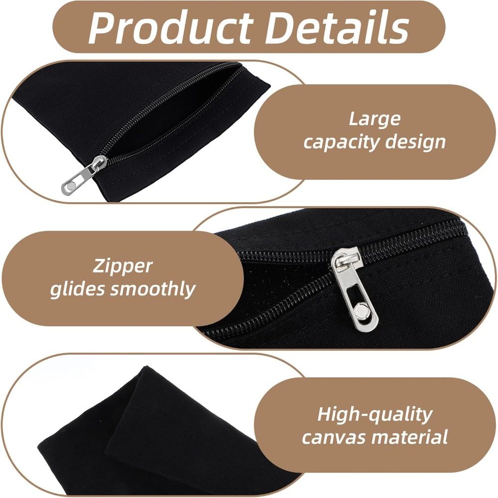 Sewing Zipper - Dompet Perjalanan Warna Solid dengan Saku