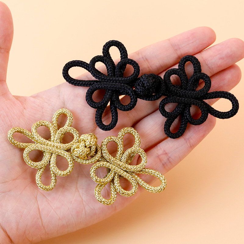 Button Hole Cutter - 10 Buah Kancing Cheongsam Kawat Emas