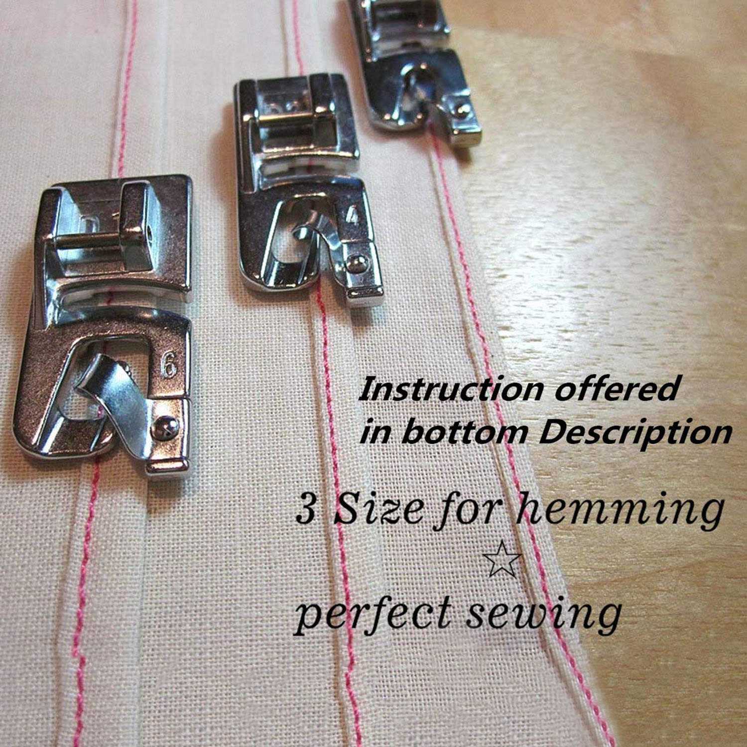 Sewing Hemming - Set 3 Pcs Alat Penjahit Hemmer