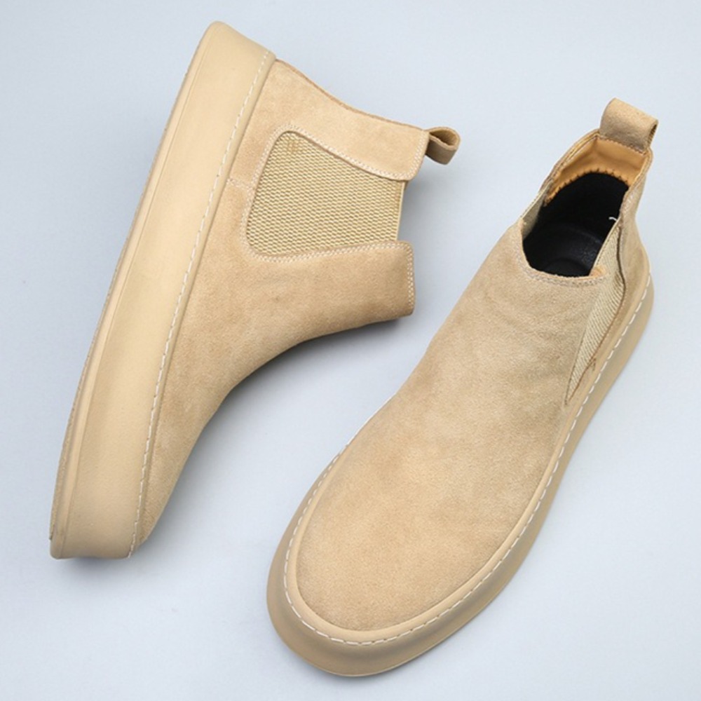 Sewing Latex - Sepatu Chelsea Kulit untuk Pria, Sepatu
