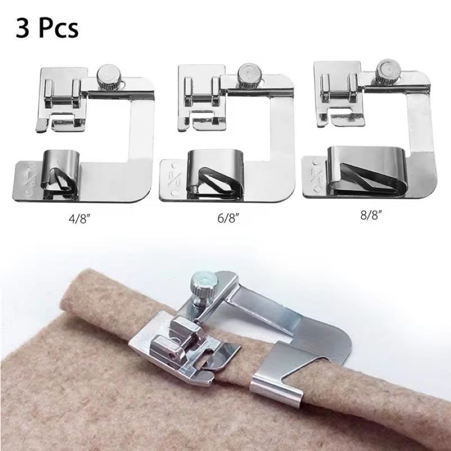 Sewing Hemming - 1PCS-3PCS 13/19/25mm Alat Penekan Kaki Mesin