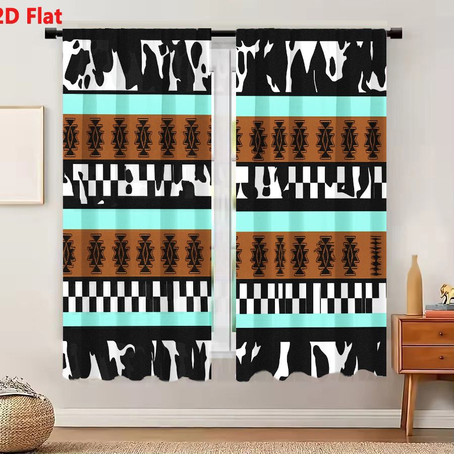 Century Textile & Sewing Supply Online Shopping - 2 Buah Tirai 2D Pola Tribal