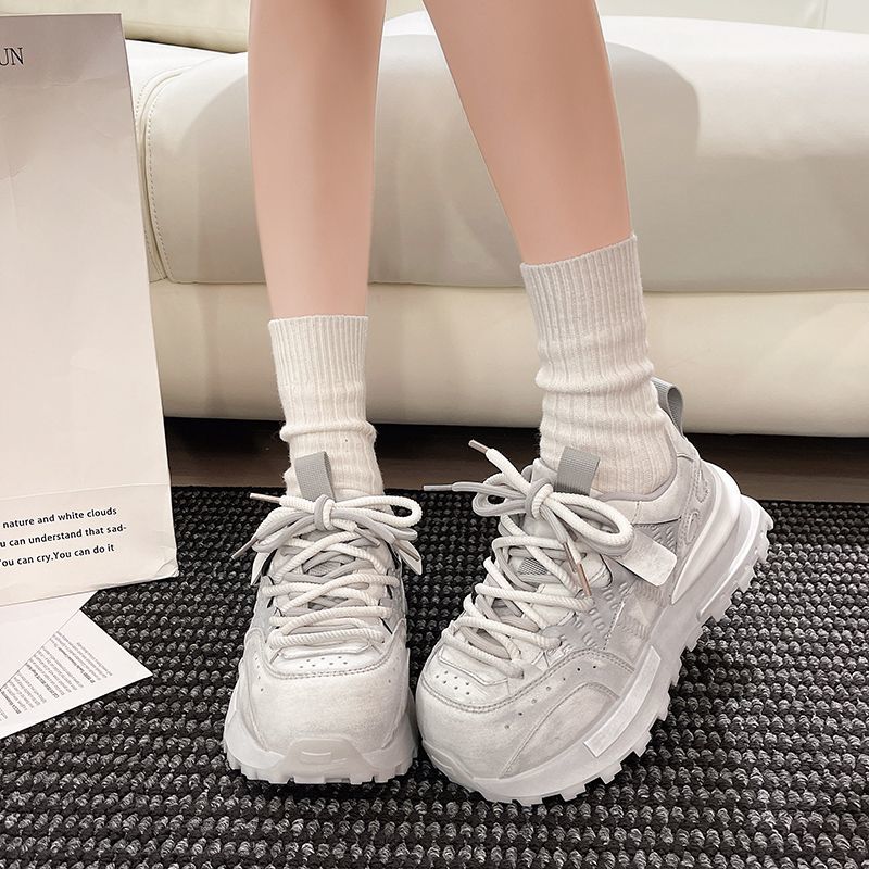 Sewing Latex - Sepatu Sneakers Vintage Musim Gugur untuk