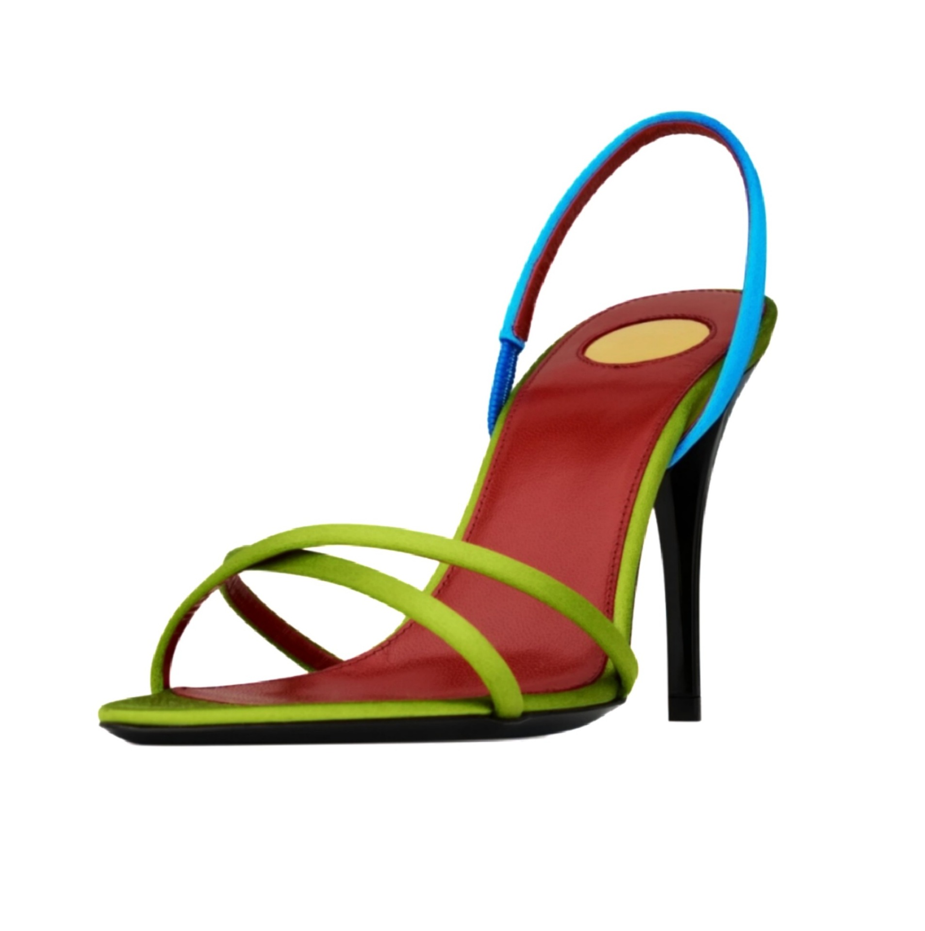 Sewing Nylon - Sandal Stiletto Slingback Tali Silang Satin