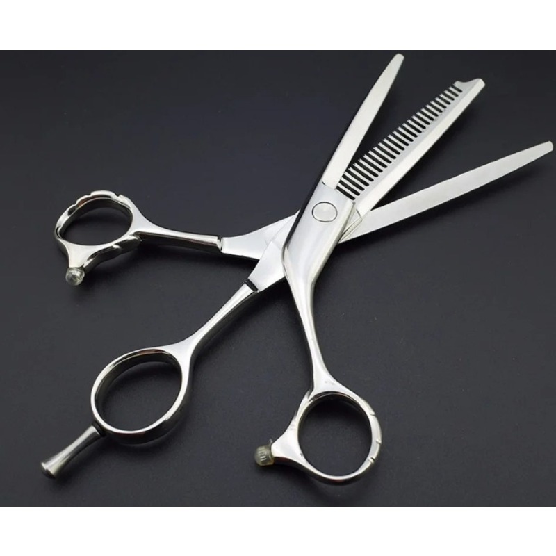 Pinking Shear Blade - Gunting Potong Rambut Profesional Tiga Pisau