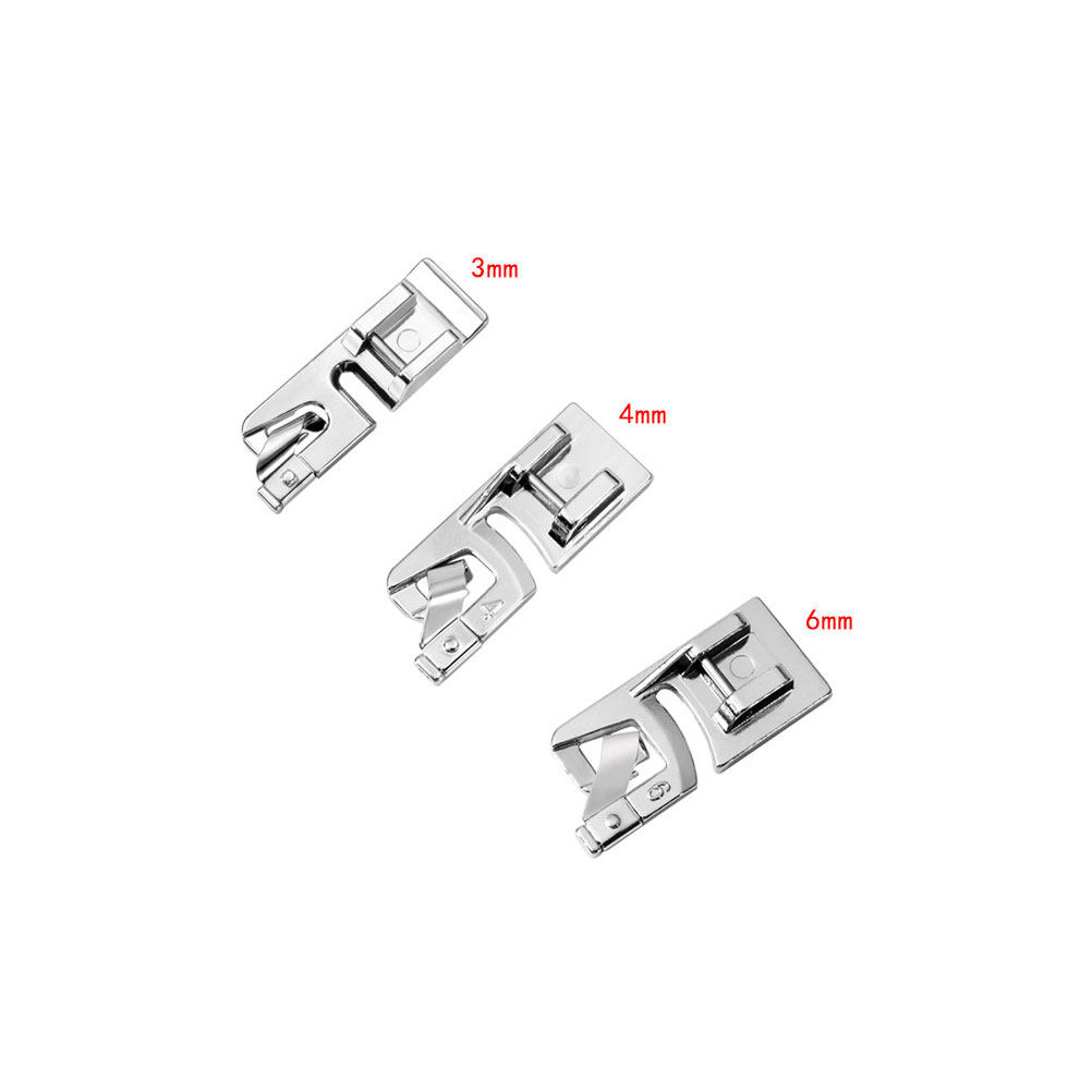 Sewing Hemming - 1Set Aksesoris Penjepit Gulung untuk Mesin