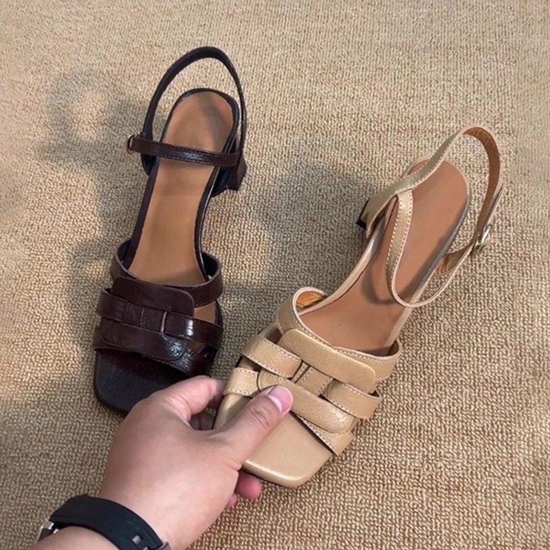 Elastic Waistband Roll - Sepatu Sandal Wanita Berkualitas Baru, Hitam,
