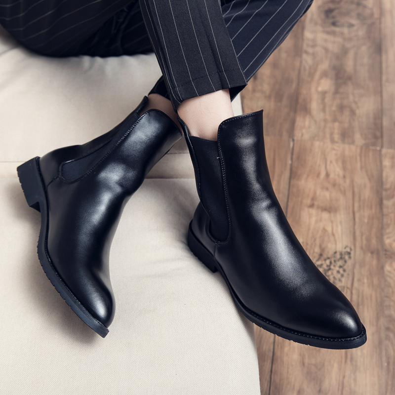 Sewing Latex - Sepatu Bot Desainer Chelsea Merek Ujung