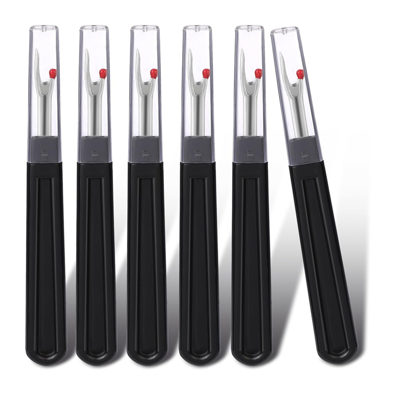 Seam Ripper Tool - 6 Buah Set Pembuka Jahitan Hitam