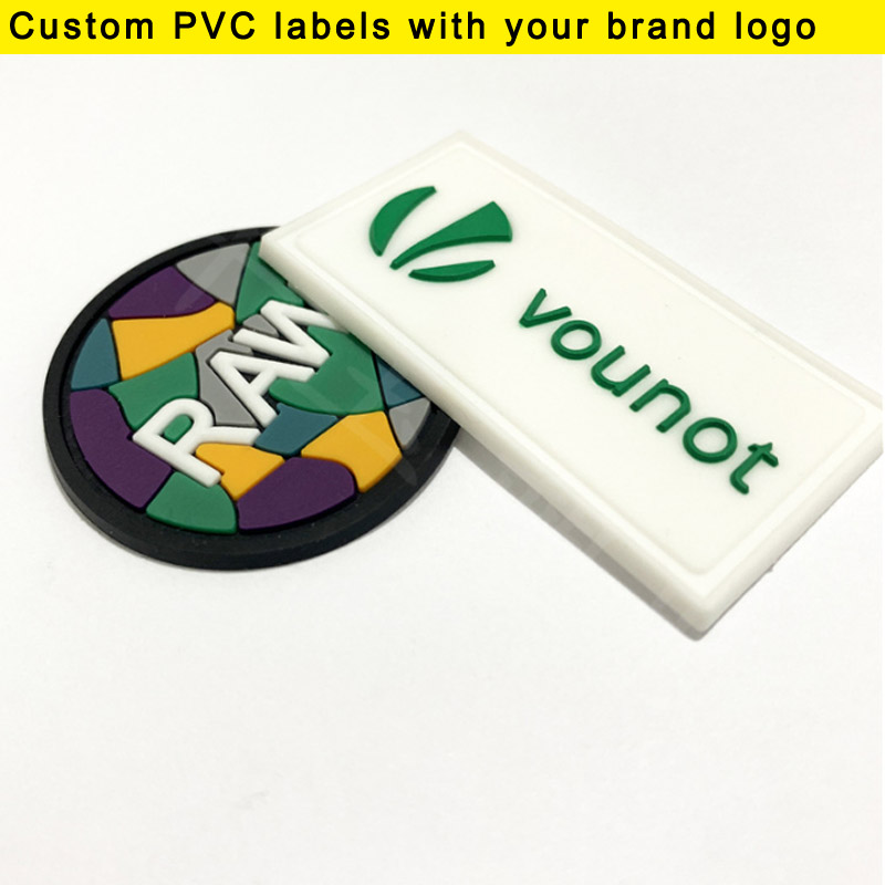 Sewing Label - 100 pcs banyak Label Karet PVC