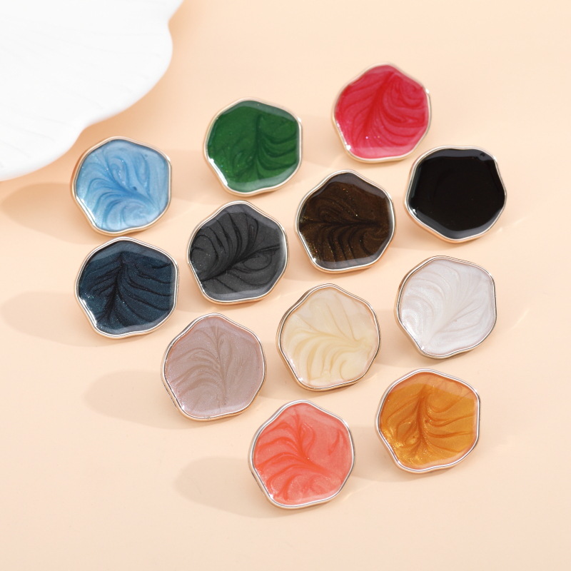 Button Hole Cutter - Kancing Plastik ABS Motif Bunga Warna