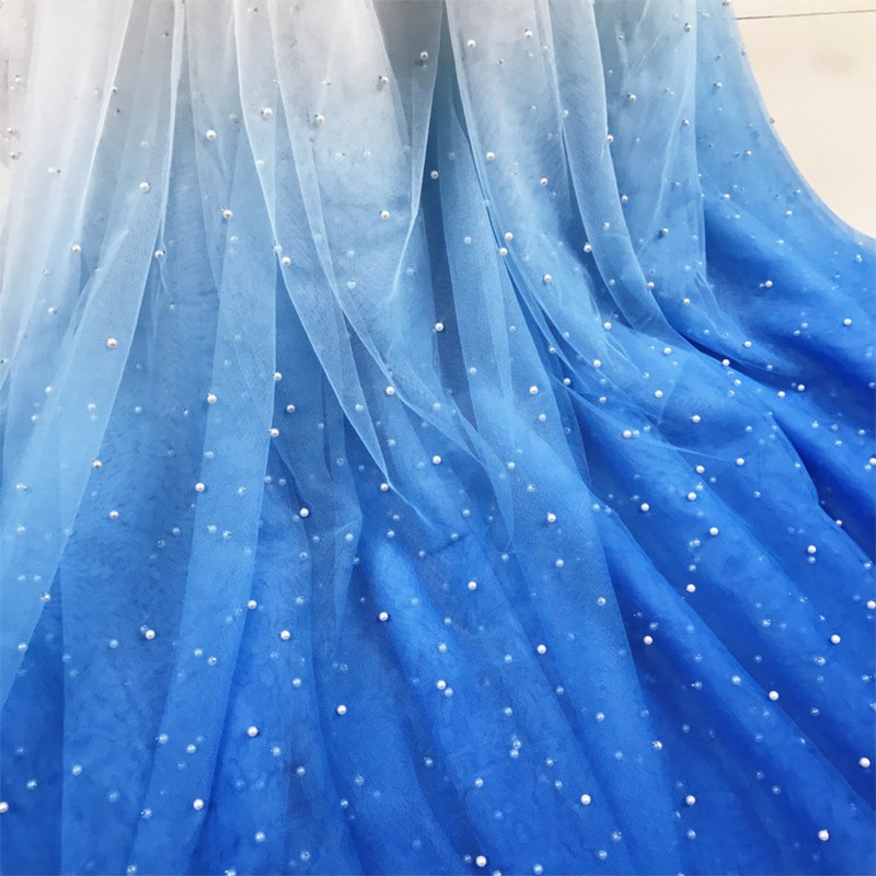 Sewing Batik - Kain Tulle Gradasi Mutiara 100x150cm, Bahan
