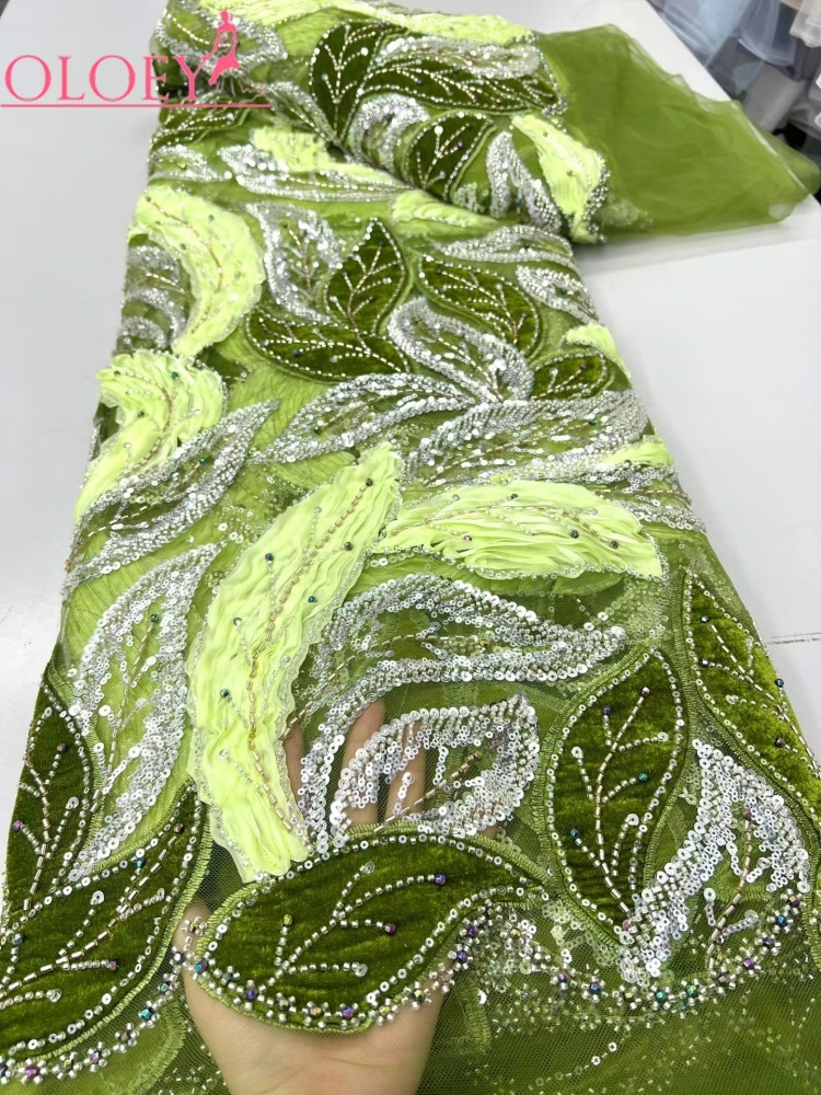 Sewing Velvet Fabric - OLOEY Kain Brokat Beludru Berpayet Mewah