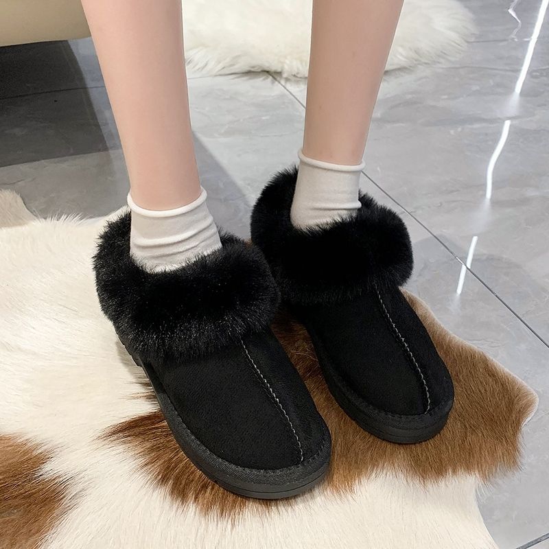 Sewing Fleece - Sepatu Wanita Gaya Korea Warna Solid