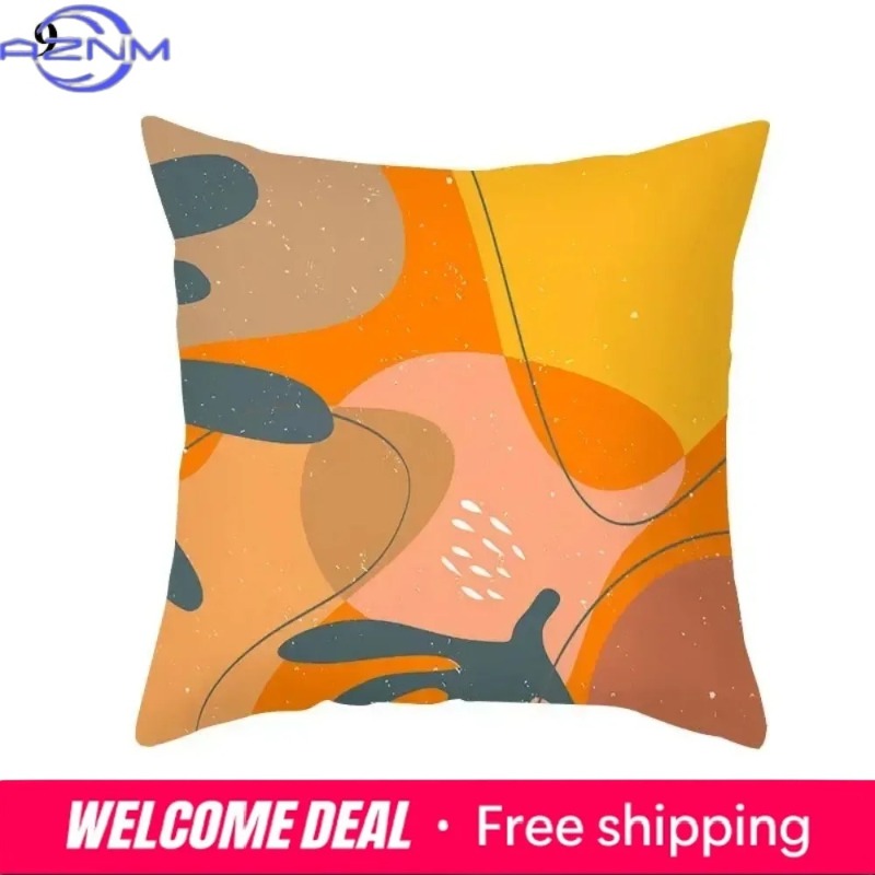 Sarung Bantal Abstrak Oranye B - Century Textile & Sewing Supply Online Shopping ulasan dan harga