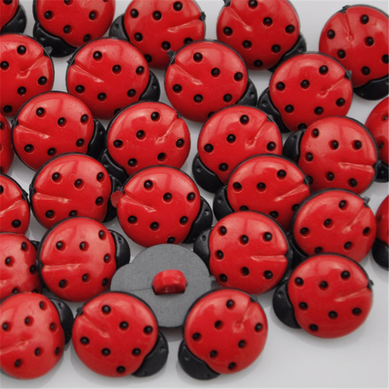 50/100Pcs Merah Ladybug DIY An - Button Hole Cutter ulasan dan harga