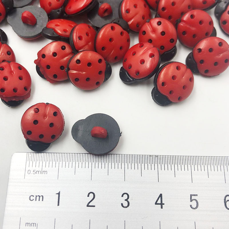50/100Pcs Merah Ladybug DIY An - Button Hole Cutter ulasan dan harga