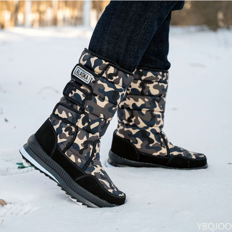 Sepatu Bot Salju Pria Anti Ang - Sewing Fleece ulasan dan harga