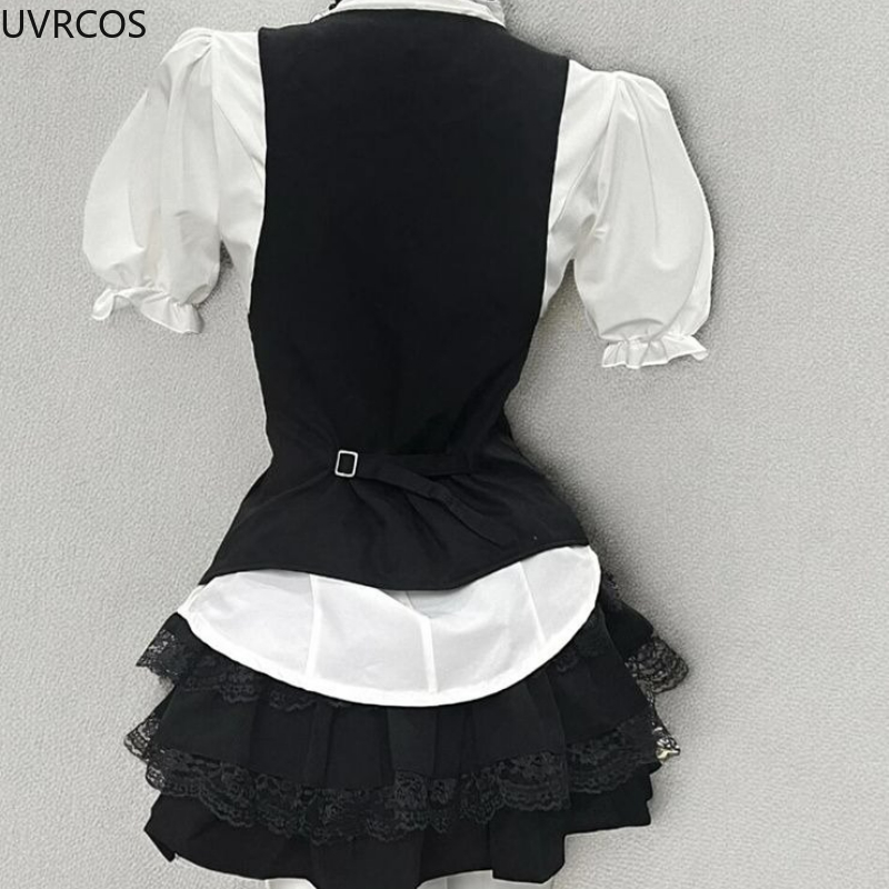 Y2k Kemeja Lengan Puff Kerut W - Sewing Vest ulasan dan harga