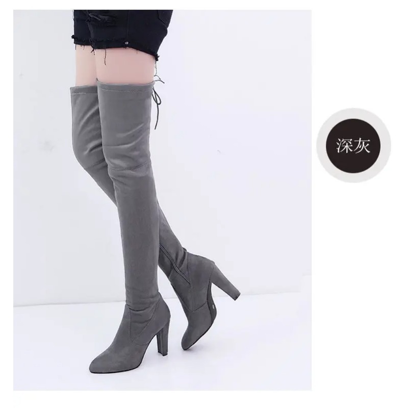 Sepatu Bot Wanita Model Eropa  - Sewing Nylon ulasan dan harga