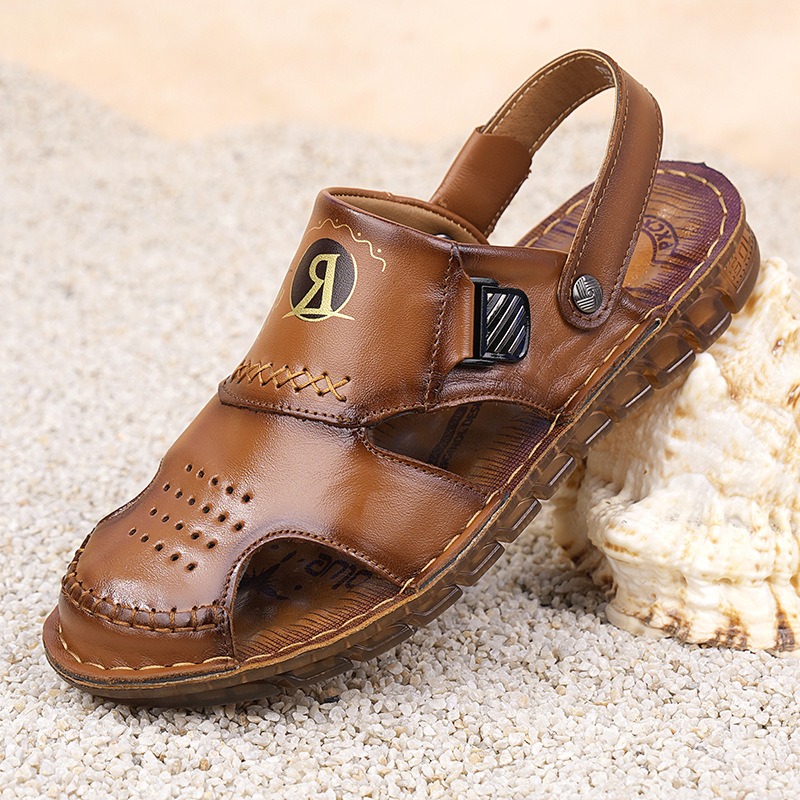 Sandal Kulit Retro Musim Panas - Sewing Latex ulasan dan harga