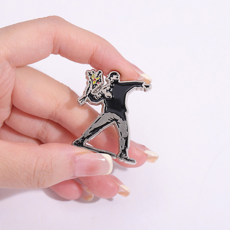 5 gaya patung Pin Enamel Seni  - Sewing Label ulasan dan harga