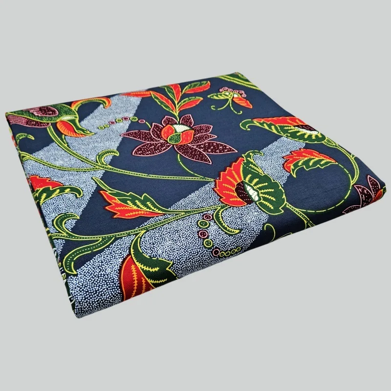 Kain Katun Cetak Biru Hijau Ja - Sewing Batik ulasan dan harga