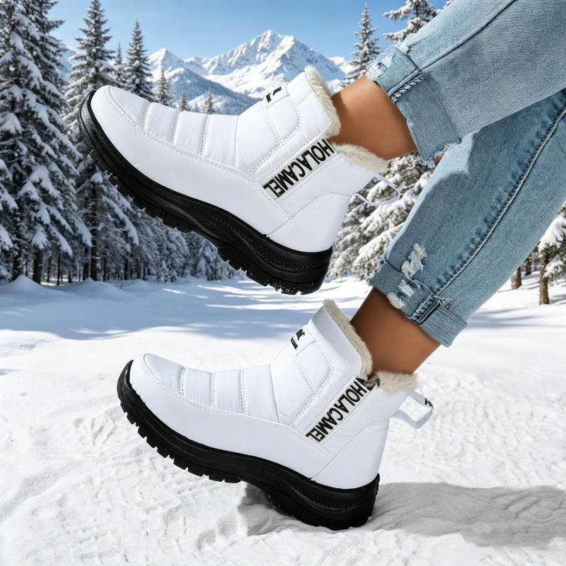 Sepatu bot salju wanita dengan - Sewing Fleece ulasan dan harga