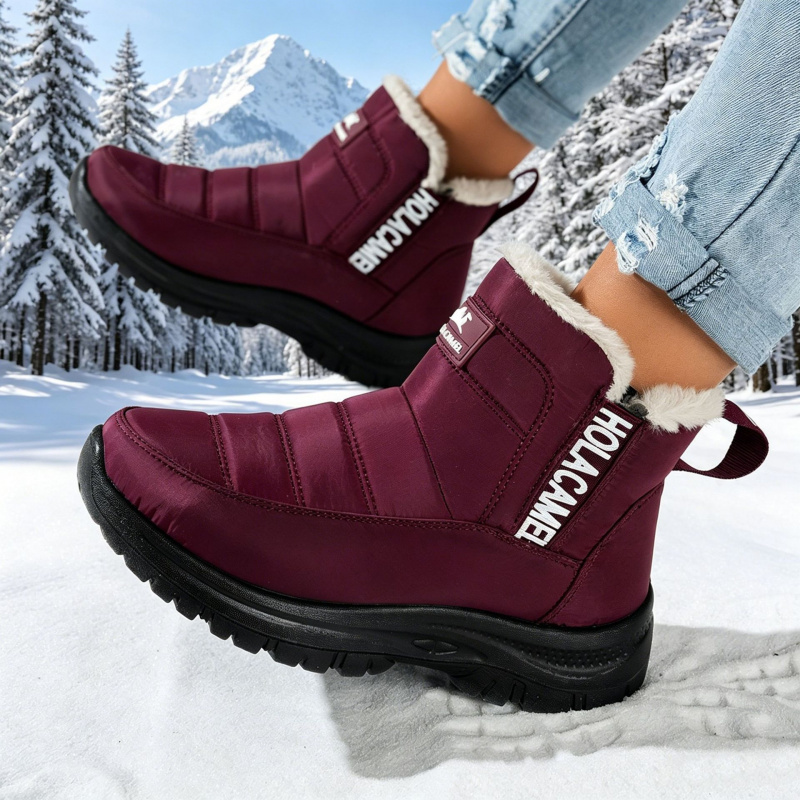 Sepatu bot salju wanita dengan - Sewing Fleece ulasan dan harga