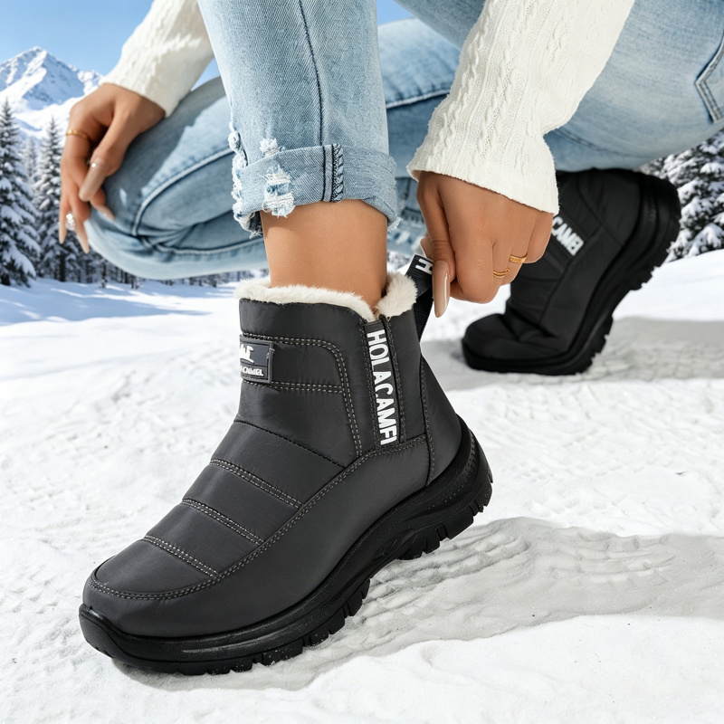Sepatu bot salju wanita dengan - Sewing Fleece ulasan dan harga