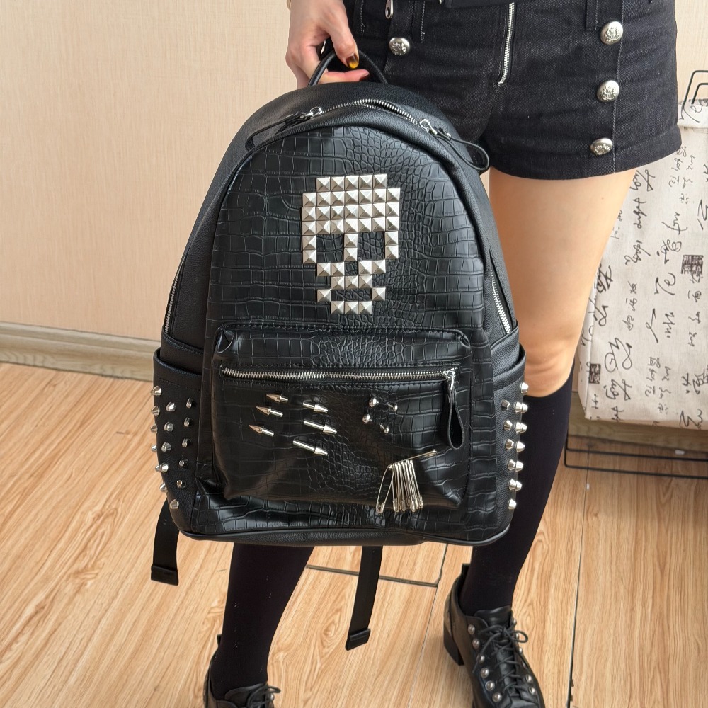 Tas Ransel Motif Kulit Buaya H - Sewing Zipper ulasan dan harga