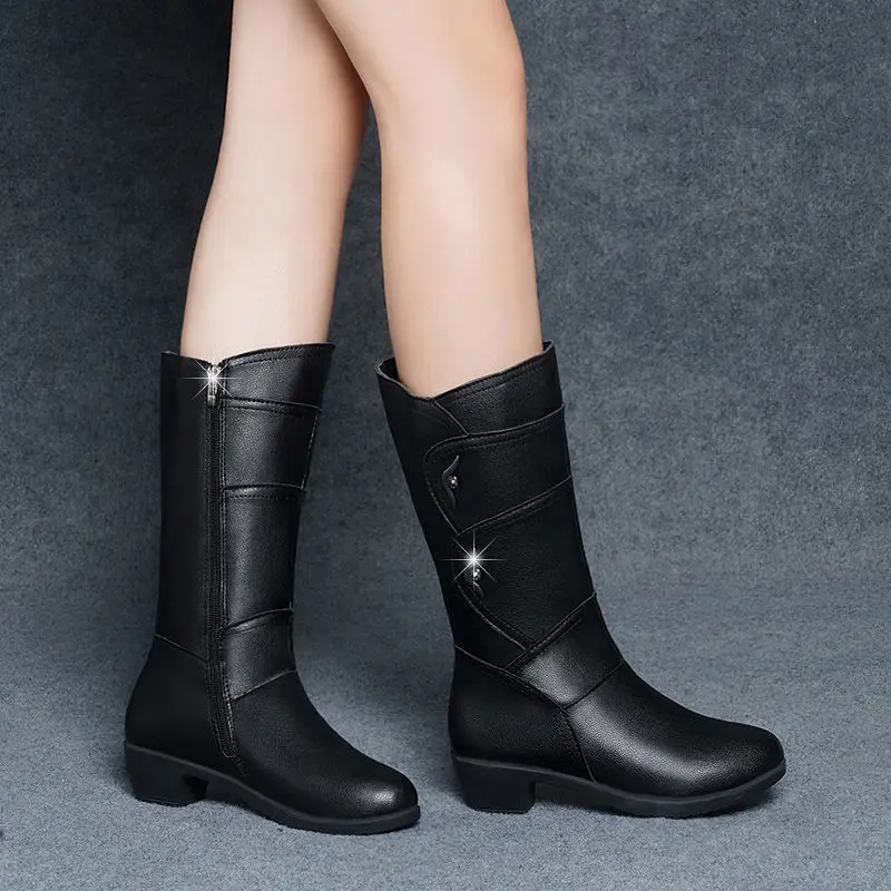 Sepatu Bot Setengah Tinggi Ber - Sewing Fleece ulasan dan harga