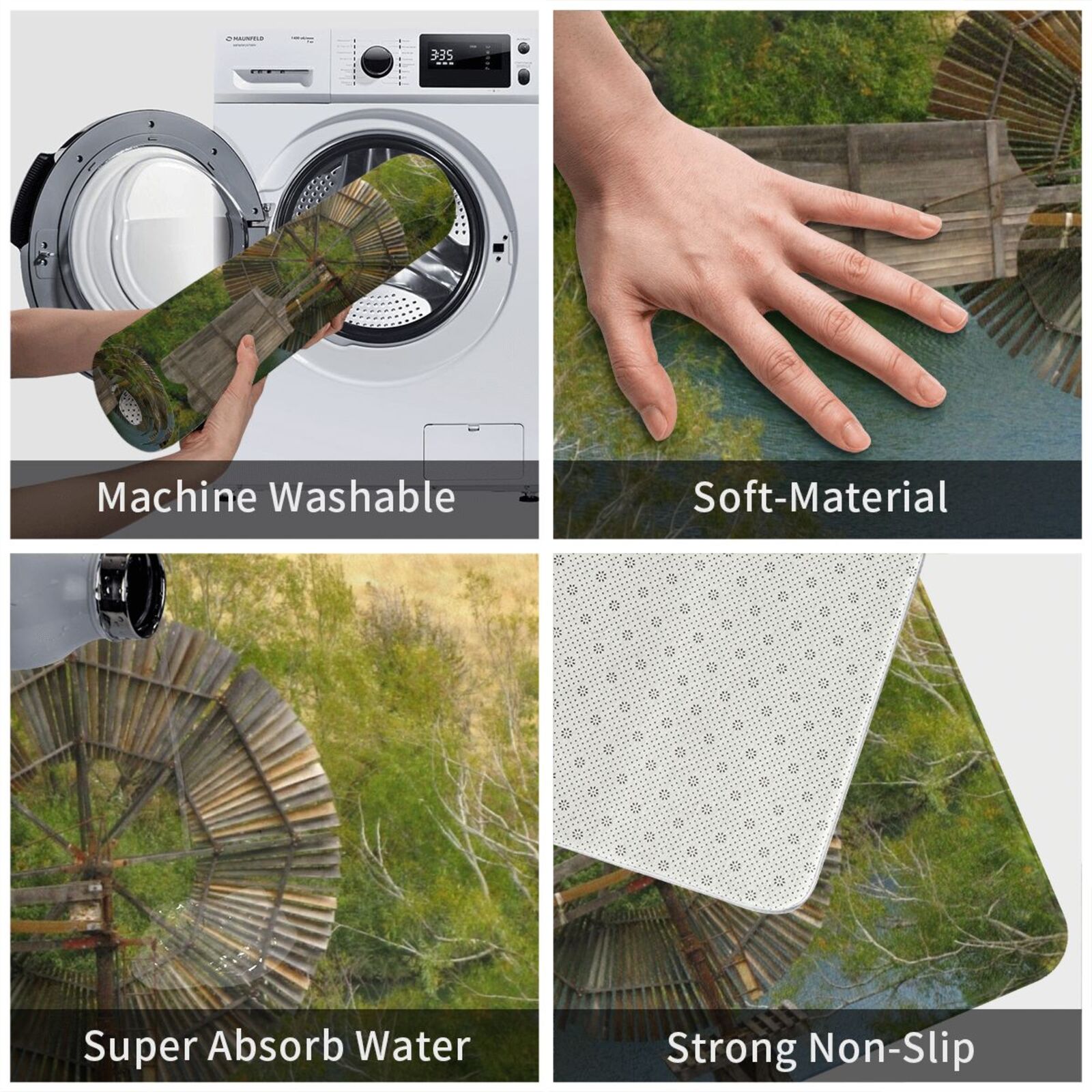 Kincir Angin Kayu Karpet Tikar - Century Textile & Sewing Supply Online Shopping ulasan dan harga