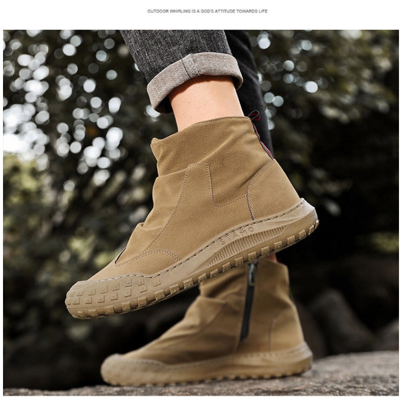 Sepatu Hiking High-Top Pria un - Sewing Nylon ulasan dan harga