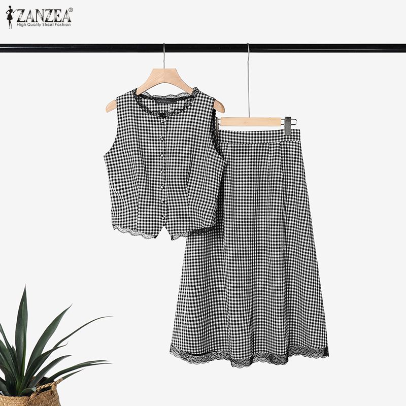 Set 2 Potong Wanita Elegan ZAN - Sewing Vest ulasan dan harga