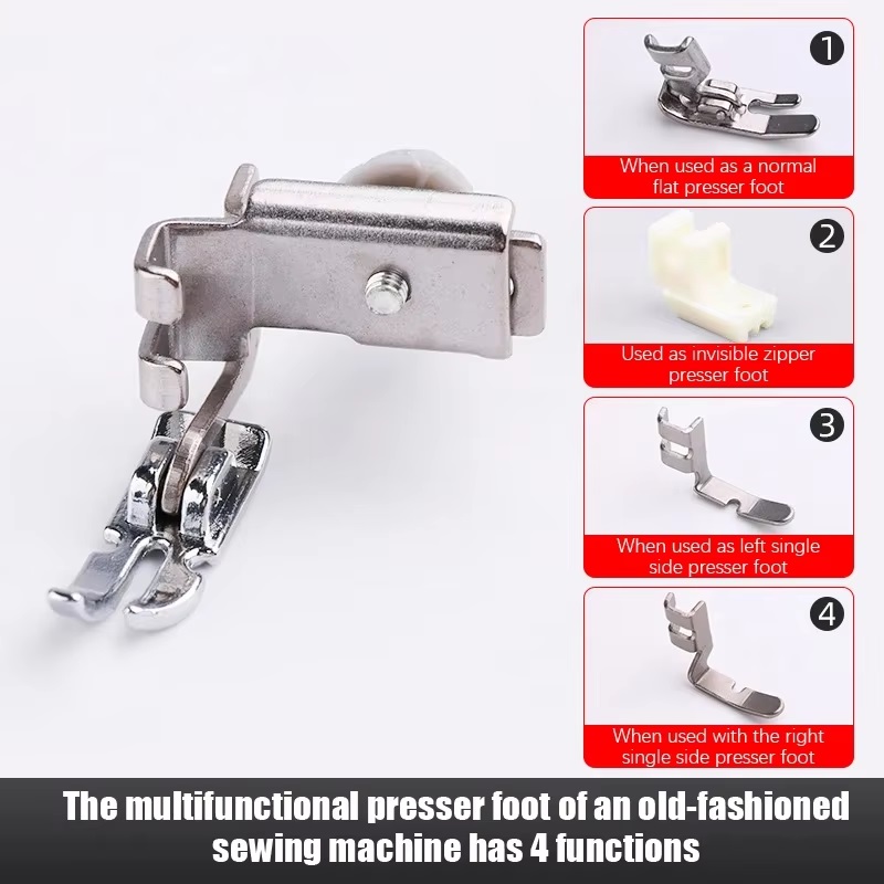 1 Buah Kaki Mesin Jahit Model  - Zipper Foot Presser ulasan dan harga