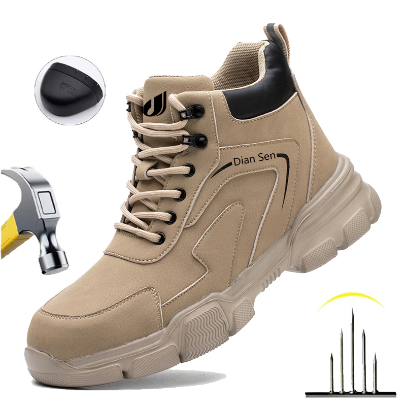 Sepatu Bot Kerja Pria Sepatu U - Sewing Nylon ulasan dan harga