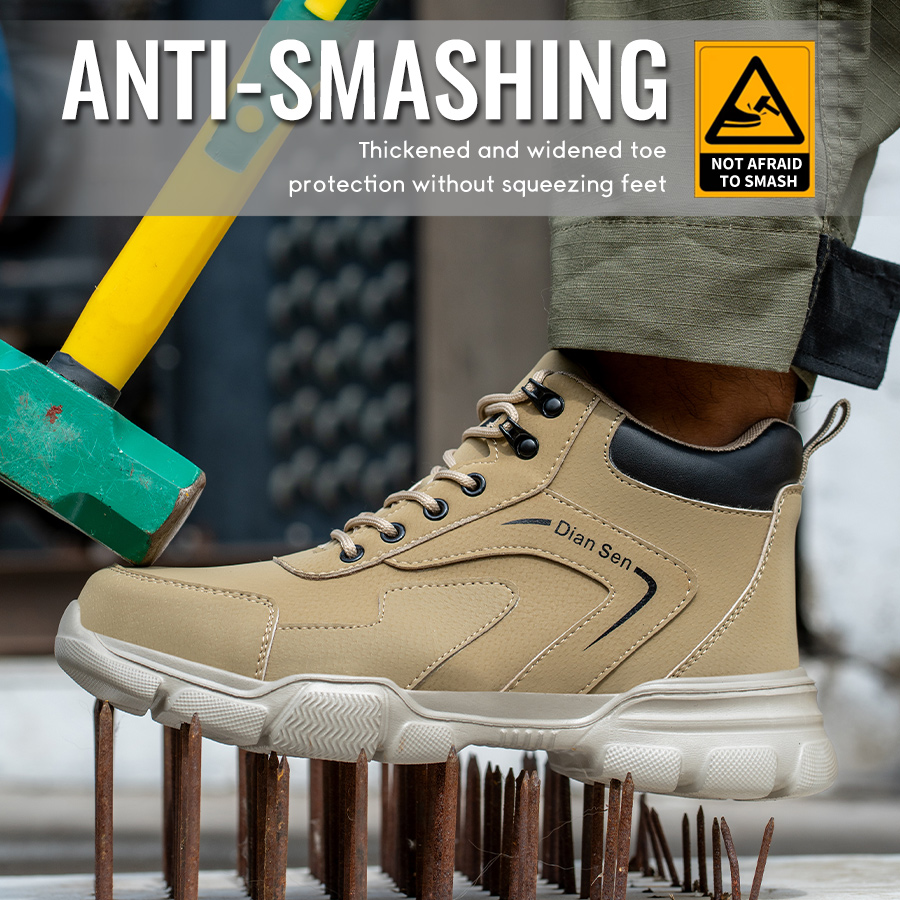 Sepatu Bot Kerja Pria Sepatu U - Sewing Nylon ulasan dan harga