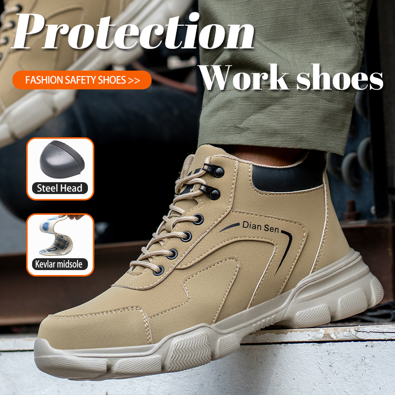 Sepatu Bot Kerja Pria Sepatu U - Sewing Nylon ulasan dan harga
