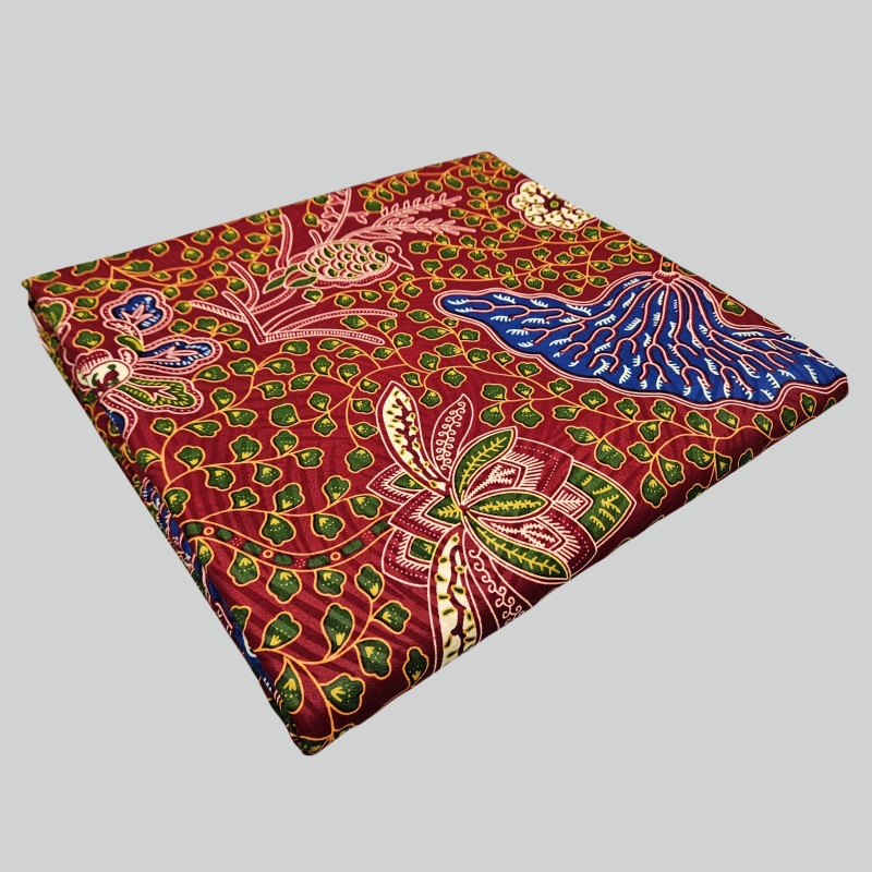 Kain Batik Katun Afrika Merah  - Sewing Batik ulasan dan harga