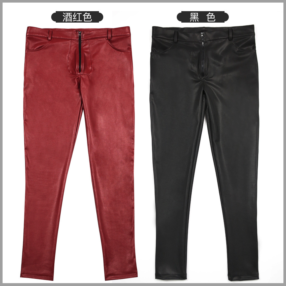 Jeans Skinny Kulit PU Pria Cel - Sewing Latex ulasan dan harga