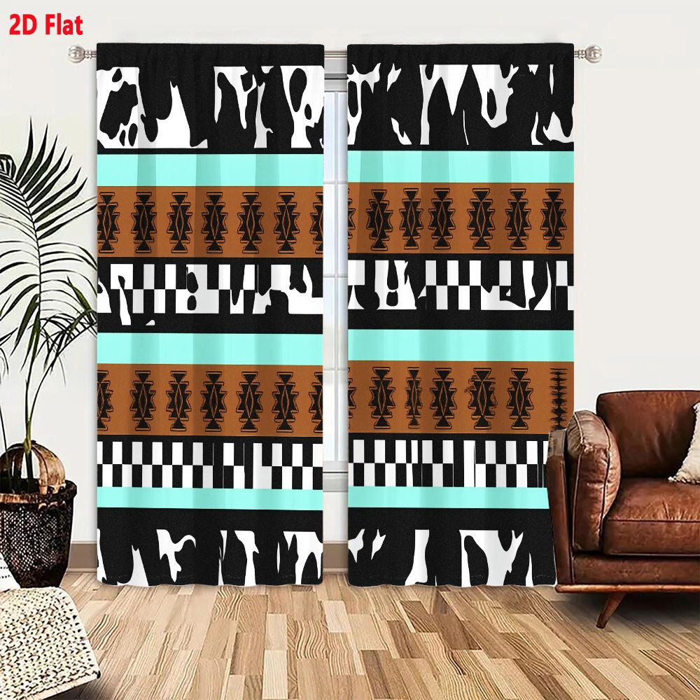 2 Buah Tirai 2D Pola Tribal Ab - Century Textile & Sewing Supply Online Shopping ulasan dan harga