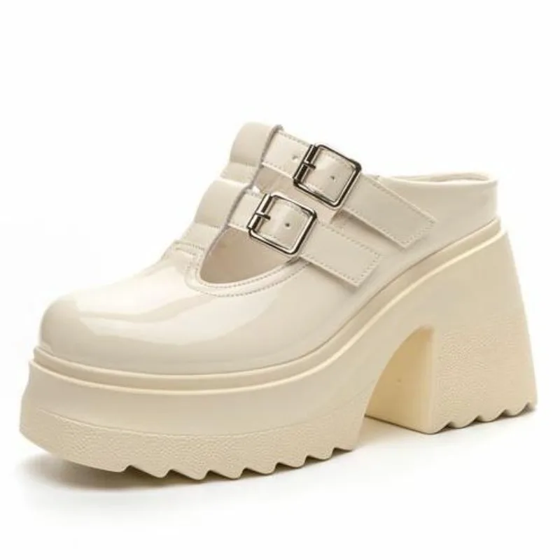 Sepatu Mary Jane Hak Tebal 10c - Sewing Latex ulasan dan harga