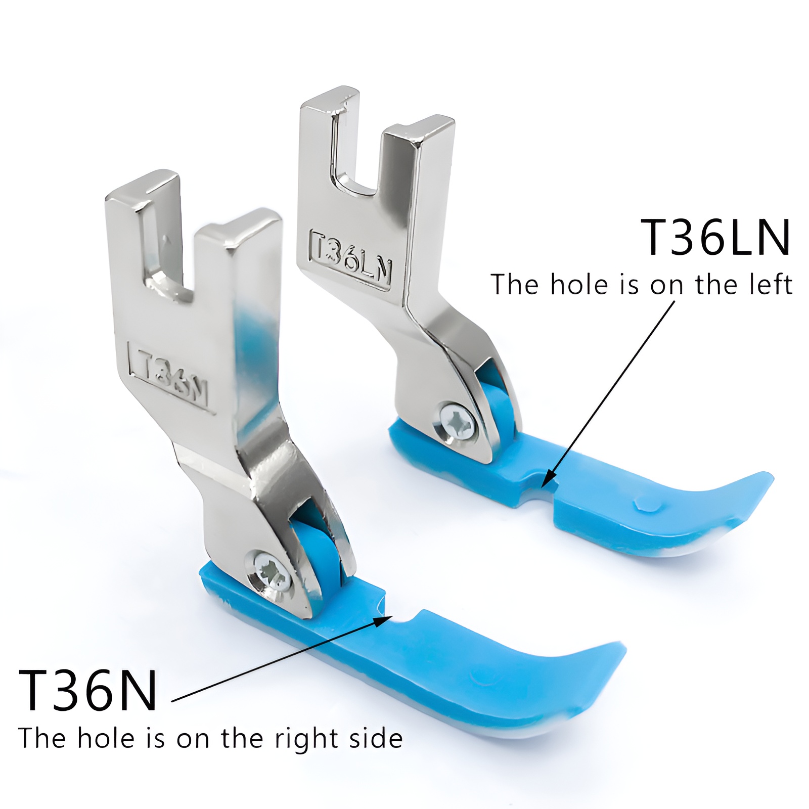 2pcs kiri dan kanan presser ka - Zipper Foot Presser ulasan dan harga