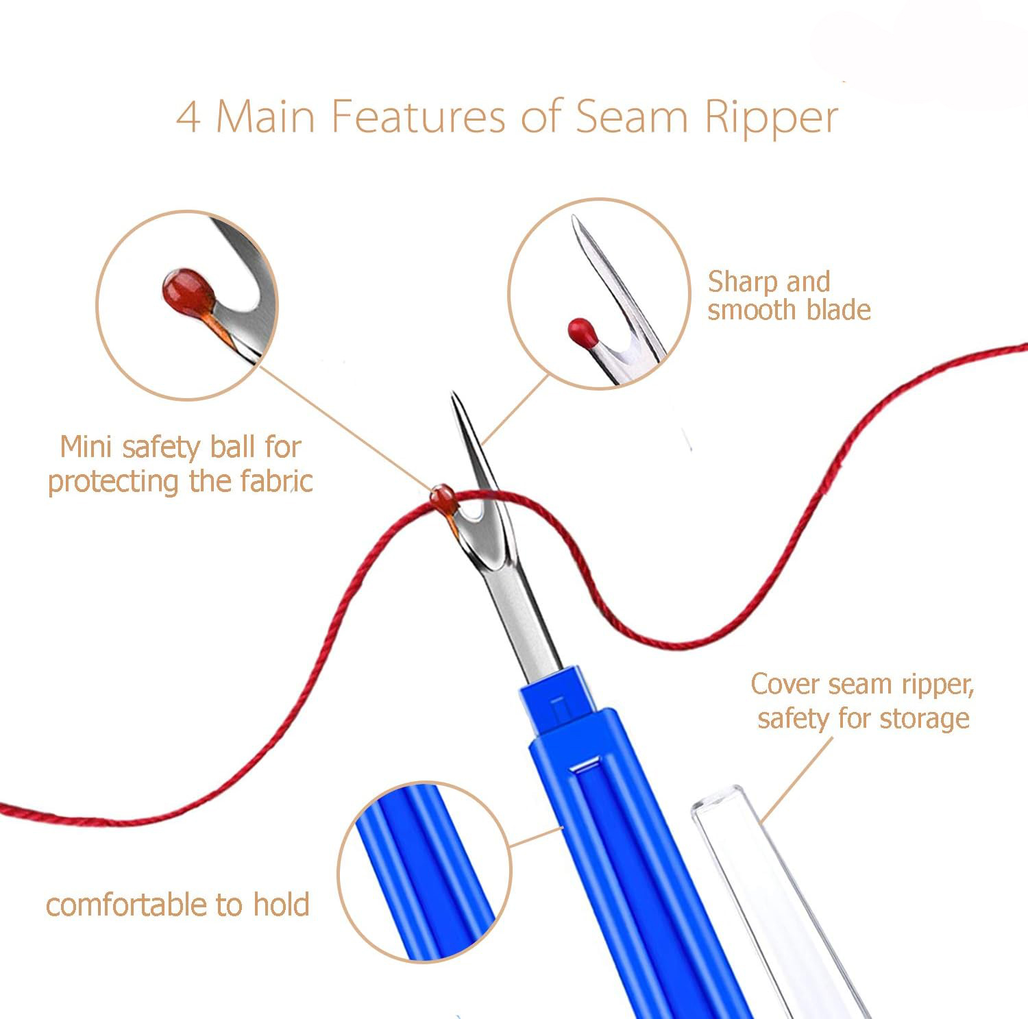 Alat Pembuka Jahitan Jahit  Pe - Seam Ripper Tool ulasan dan harga