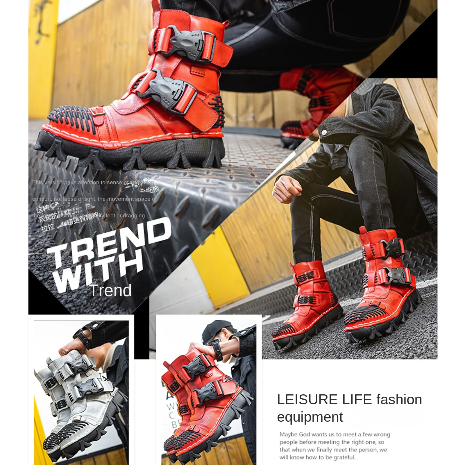 Sepatu Bot Sepeda Motor Kulit  - Sewing Latex ulasan dan harga