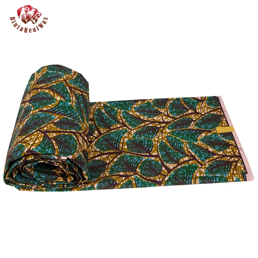 Ankara kain pola daun cetak Af - Sewing Batik ulasan dan harga