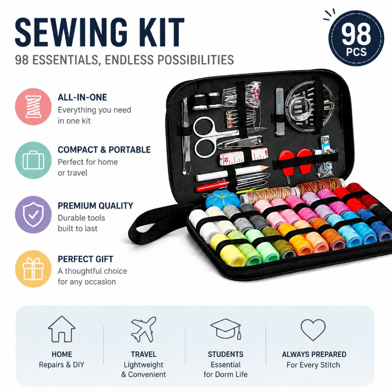 Set Alat Aksesori Jahit 68/98  - Sewing Tas ulasan dan harga