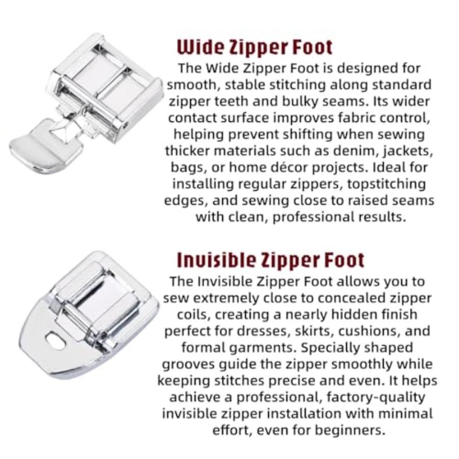 Kit Kaki Jahit Resleting Terma - Zipper Foot Presser ulasan dan harga